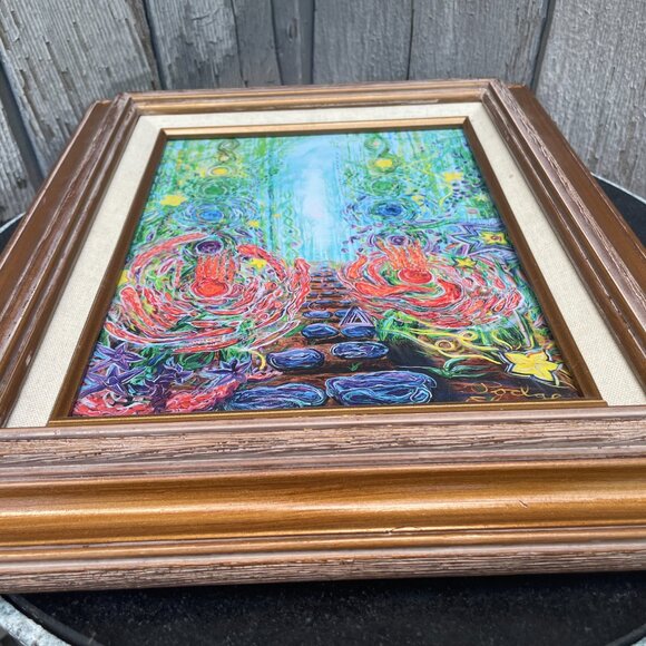 Ascension Embellished Framed Print Podge Elvenstar Hanna Bamboo Forest Esoteric - Picture 8 of 9